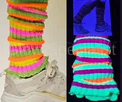 UV NEON LEG WARMERS - MULTICOLOR