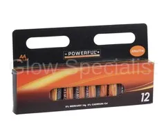 POWERFUL ALKALINE BATTERIES - AA - 12 PIECES MULTIPACK