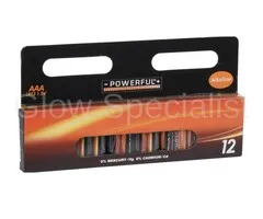 POWERFUL ALKALINE BATTERIES - AAA - 12 PIECES MULTIPACK
