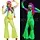 JUMPSUIT NEON YELLOW - UV / BLACKLIGHT - XS