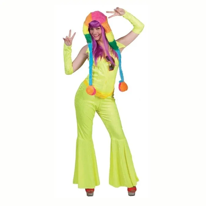 JUMPSUIT  NEON GEEL - UV / BLACKLIGHT - XS
