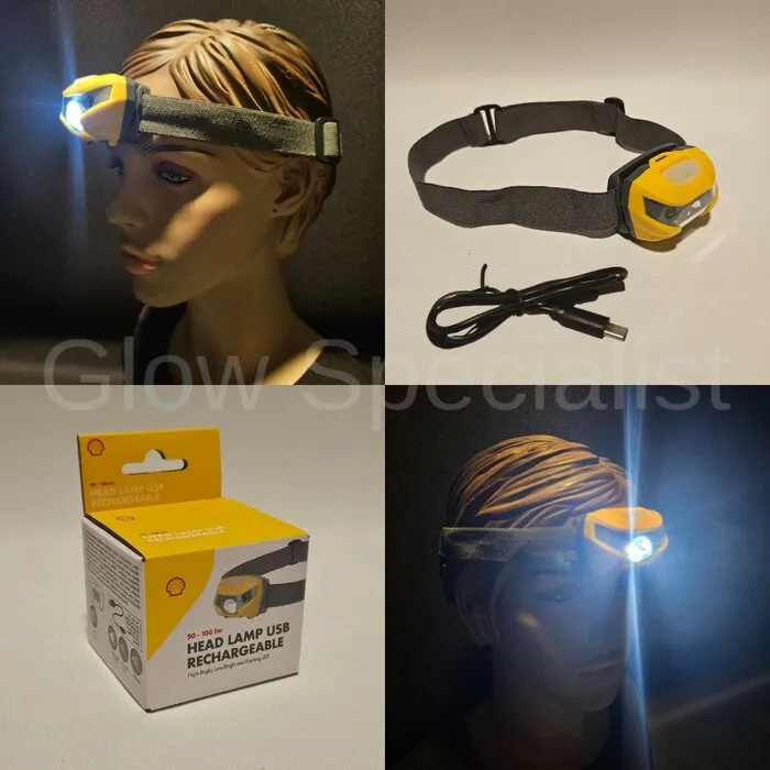 Shell SHELL HEADLAMP - RECHARGEABLE - 3 LIGHT MODES