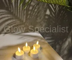 Simuflame SIMUFLAME 4 OPLAADBARE LED THEELICHTEN - INCL. LADER - DELUXE