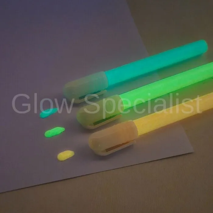 VERF STIFTEN - GLOW IN THE DARK - UV - SET VAN 3