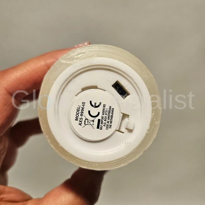 LED KAARSJES MET TIMER -  5 X 7 CM – WIT - SET VAN 4