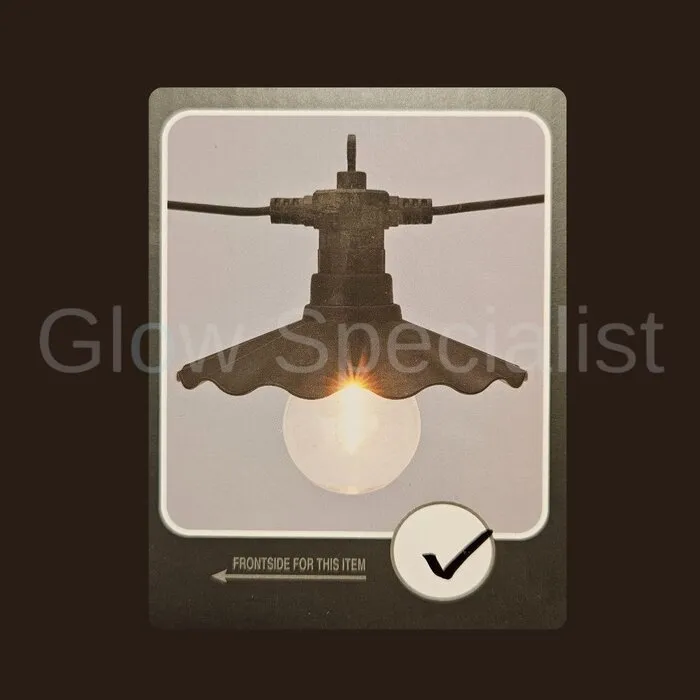 PARTY LIGHTING STRING LIGHTS - OUTDOOR - 5.5 M - 6 LED FILAMENT LAMPS - 2 TYPES