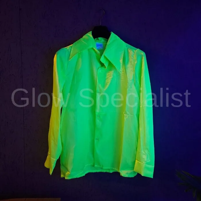 OOGIE BOOGIE SHIRT MAN - YELLOW-GREEN - UV / BLACKLIGHT
