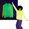 OOGIE BOOGIE SHIRT MAN - YELLOW-GREEN - UV / BLACKLIGHT