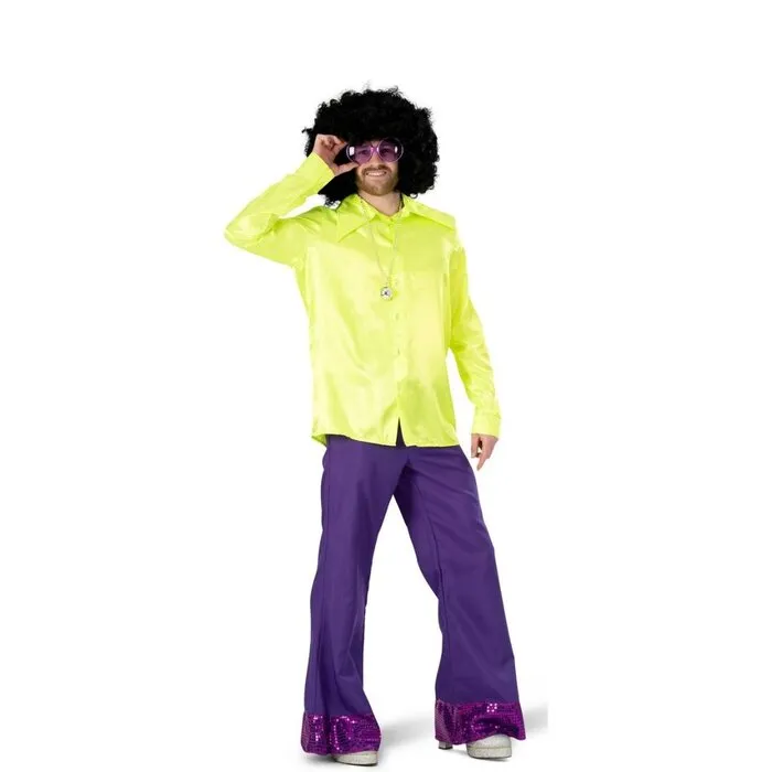 OOGIE BOOGIE SHIRT MAN - YELLOW-GREEN - UV / BLACKLIGHT