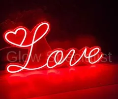 LED NEON SIGN - LOVE - RED - 70 CM