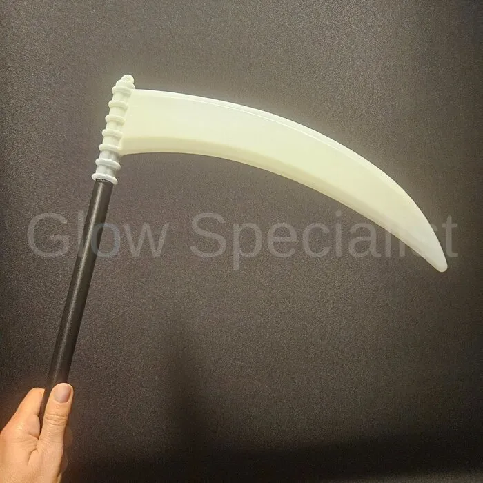 HALLOWEEN SCYTHE - GLOW IN THE DARK - 1 M