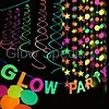 GLOW PARTY GARLAND PACKAGE - UV / BLACKLIGHT - MULTICOLOR