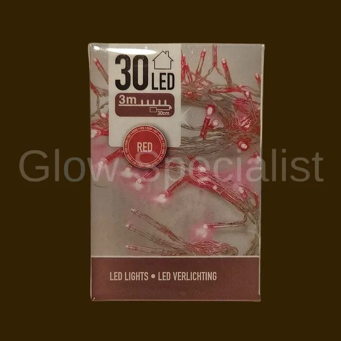 LED LIGHTS - 30 LAMPJES - ROOD