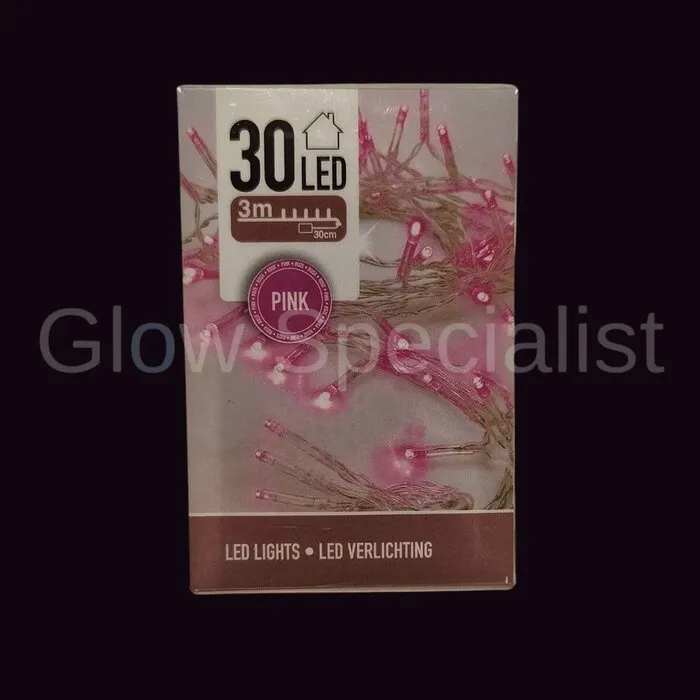 LED LIGHTS - 30 LAMPJES - ROZE