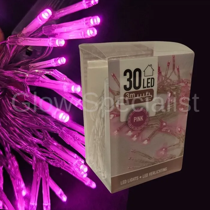 LED LIGHTS - 30 LIGHTS - PINK