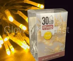 LED LIGHTS - 30 LIGHTS - YELLOW