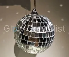 SPIEGELBAL - ZILVER - 8 CM