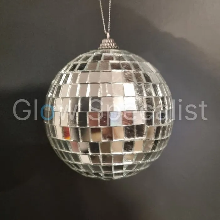 MIRROR BALL - SILVER - 8 CM