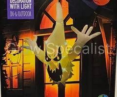 OPBLAASBARE HALLOWEEN GEEST MET LICHT - 115 CM