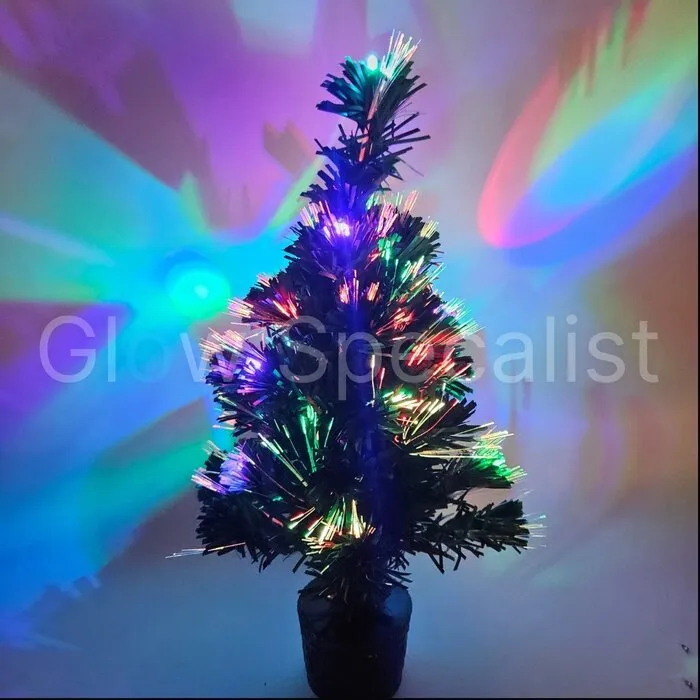 FIBER KERSTBOOM - 45 CM - MULTICOLOR LICHTEFFECTEN