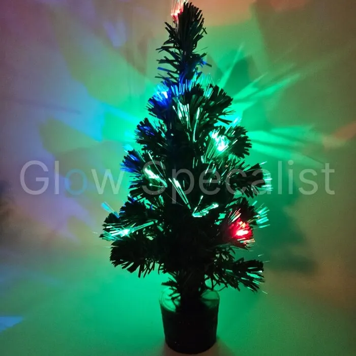 FIBER CHRISTMAS TREE - 45 CM - MULTICOLOR LIGHT EFFECTS