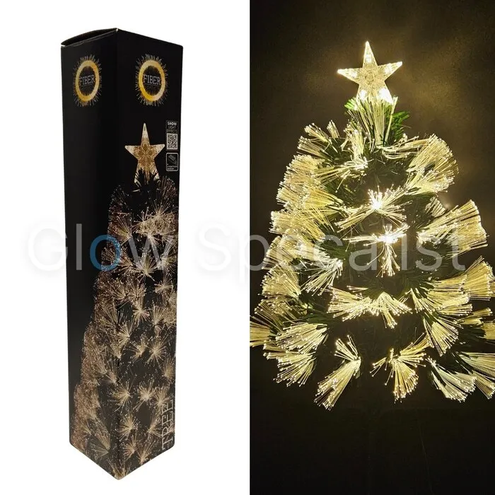 FIBER KERSTBOOM - 60 CM - WARM WIT - 8 LICHTFUNCTIES
