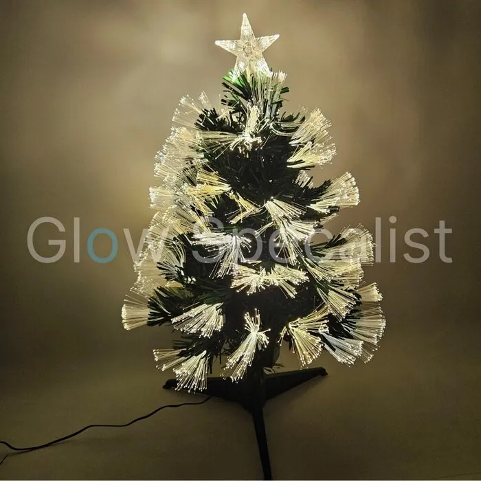 FIBER KERSTBOOM - 60 CM - WARM WIT - 8 LICHTFUNCTIES