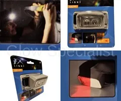 LED HEADLAMP - WITH 3 FUNCTIONS - RED AND WHITE LIGHT