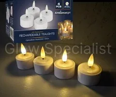 Glow Specialist 4 RECHARGEABLE LED TEA LIGHTS - EXPANSION SET