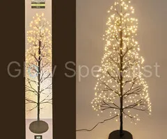 LED ILLUMINATED TREE - WARM WHITE - 600 LED - 100 CM - IP44