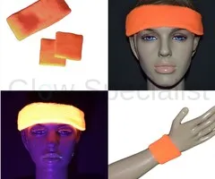 Glow Specialist UV NEON HEADBAND + 2 WRIST BANDS - SET OF 3 PCS