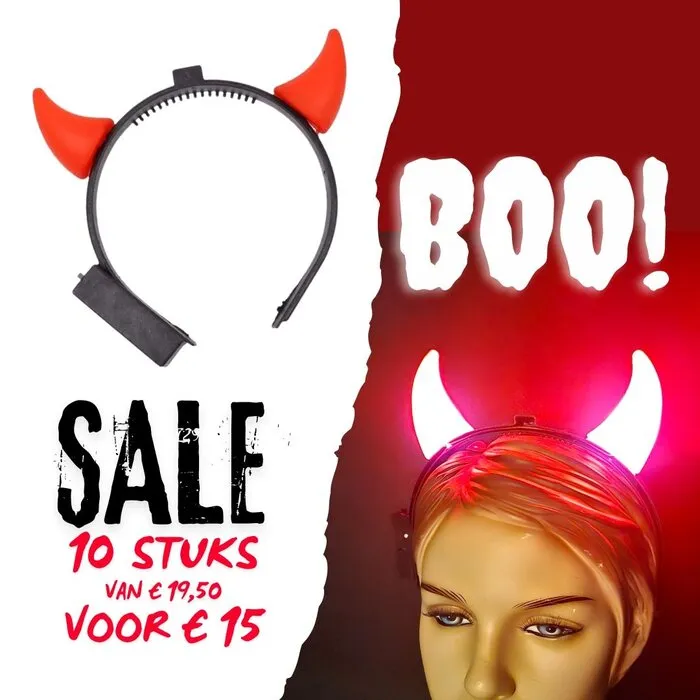 LED DEVIL HORN - SALE - SET OF 10 PIECES