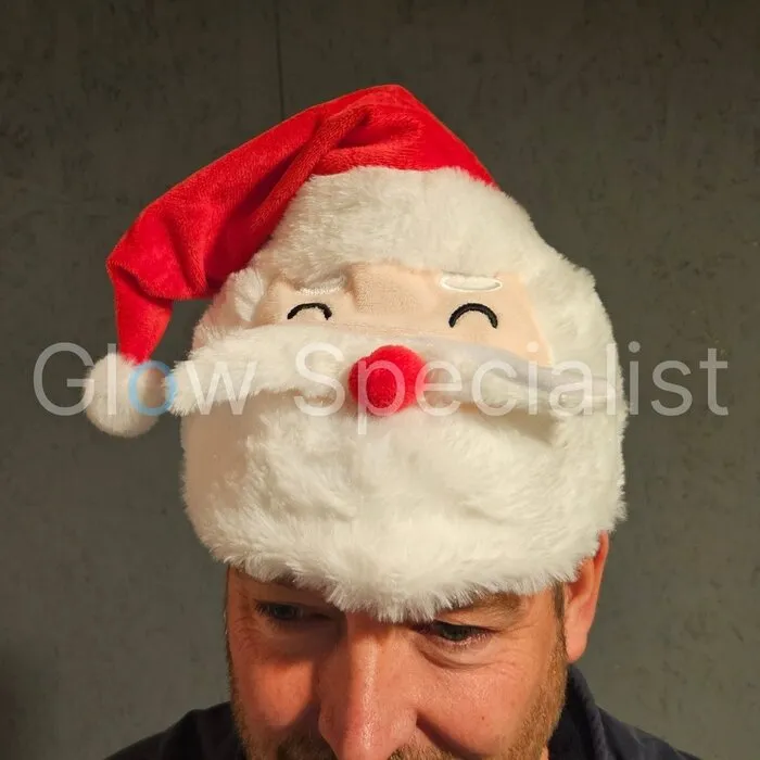 MUSICAL SANTA HAT - PLUSH - WITH SOUND AND MOVEMENT