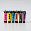 FACE & BODY PAINT - UV / BLACKLIGHT - SET OF 6 PIECES