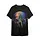 MELTING SKULL - BLACKLIGHT T-SHIRT - BLACK WITH NEON PRINT