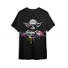 MASTER DJ - BLACKLIGHT T-SHIRT - BLACK WITH NEON PRINT