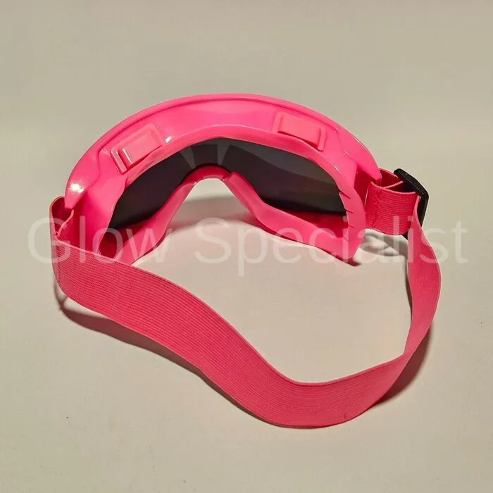 SKI GOGGLES - PARTY - UV / BLACKLIGHT - NEON PINK