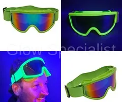 SKIBRIL - FEEST - UV / BLACKLIGHT - NEON GROEN