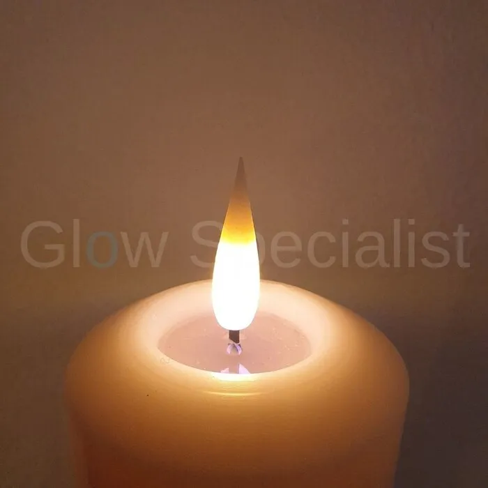 Candled, Luxury Led Candles LUXE LED KAARS - HANDGEMAAKT - MET AFSTANDSBEDIENING - SMALL - 10  CM