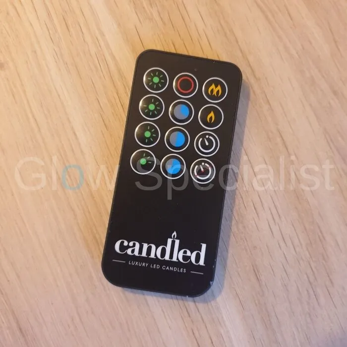 Candled, Luxury Led Candles LUXE LED KAARS - HANDGEMAAKT - MET AFSTANDSBEDIENING - SMALL - 10  CM