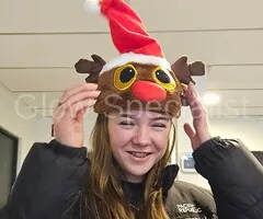 MUSICAL SANTA HAT - PLUSH - WITH SOUND AND MOVEMENT