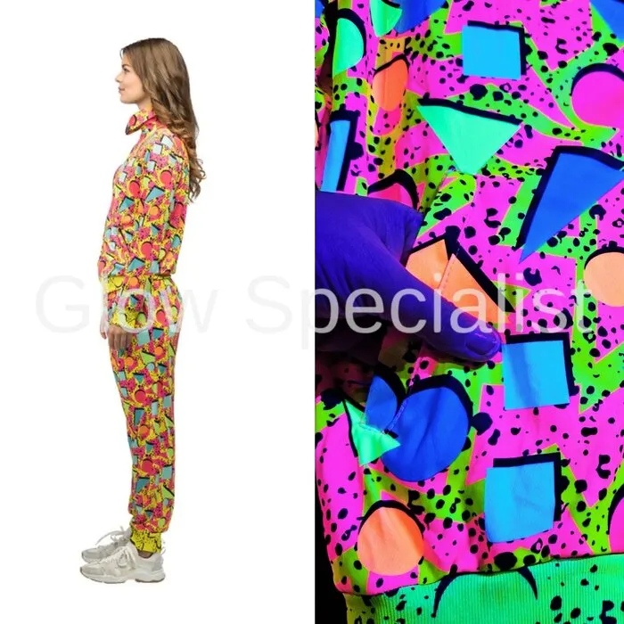 NEON TRACK SUIT POP ART - UV / BLACKLIGHT - LADIES - 2-PIECE