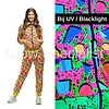 NEON TRACK SUIT POP ART - UV / BLACKLIGHT - LADIES - 2-PIECE