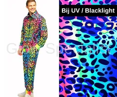 NEON TRACK SUIT LEOPARD - UV / BLACKLIGHT - MEN - 2-PIECE