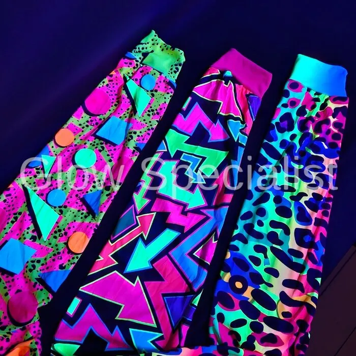 NEON TRACK SUIT LEOPARD - UV / BLACKLIGHT - MEN - 2-PIECE