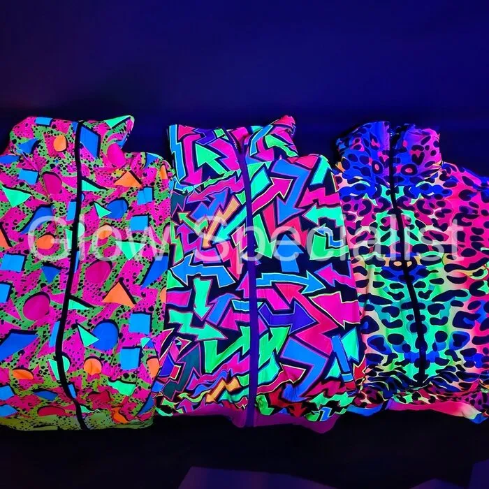 NEON TRACK SUIT LEOPARD - UV / BLACKLIGHT - MEN - 2-PIECE