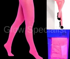NEON TIGHTS - UV / BLACKLIGHT - 40 DEN - PINK