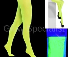 NEON TIGHTS - UV / BLACKLIGHT - 40 DEN - GREEN