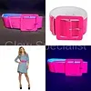 Glow Specialist NEON RIEM / CEINTUUR - UV / BLACKLIGHT - 115  X 5,5 CM - ROZE