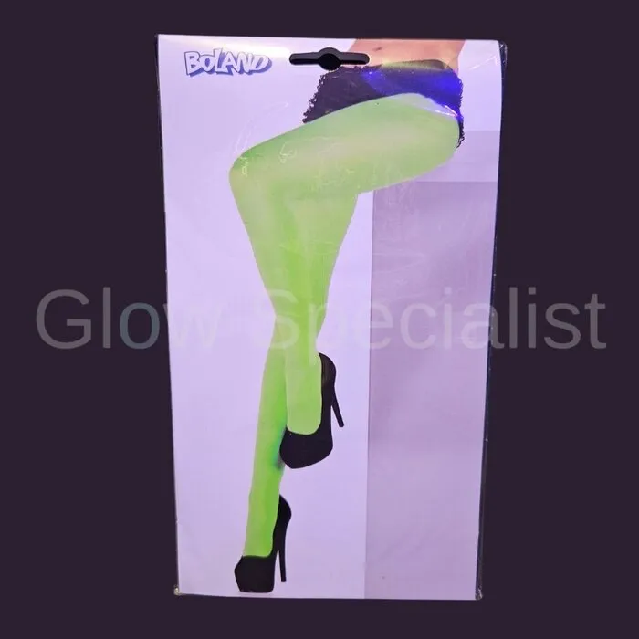 NEON PANTY - UV / BLACKLIGHT - 40 DEN - GROEN